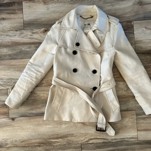 Coach Trench Coat with Belt - Picture 1 of 7